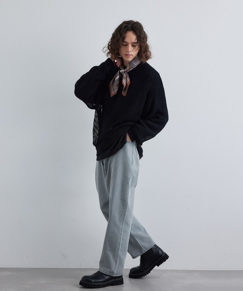 JUNRED（ジュンレッド）の「レトロプリントスカーフ（バンダナ/スカーフ・メンズ・ブルー/ブラック/ブラウン系その他2・FREE）」の11枚目の写真