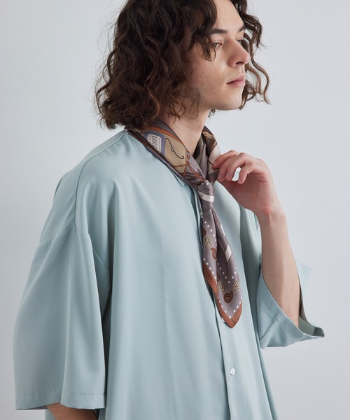 JUNRED（ジュンレッド）の「レトロプリントスカーフ（バンダナ/スカーフ・メンズ・ブルー/ブラック/ブラウン系その他2・FREE）」の13枚目の写真