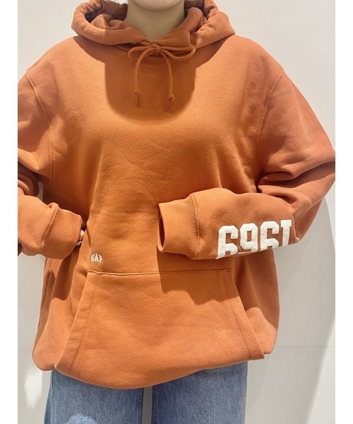 キャバン コットンカシミヤ パーカー　オレンジ　ユニセックス キャバン コットンカシミヤ パーカー オレンジ ユニセックス
