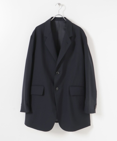 URU（ウル）の「URU　WOOL TROPICAL - 3B JACKET（その他アウター・メンズ・ネイビー/モカ・1/2）」の2枚目の写真