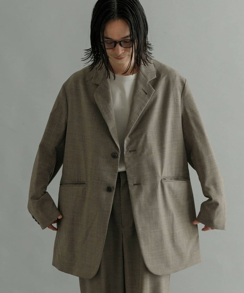 URU（ウル）の「URU　WOOL TROPICAL - 3B JACKET（その他アウター・メンズ・ネイビー/モカ・1/2）」の6枚目の写真