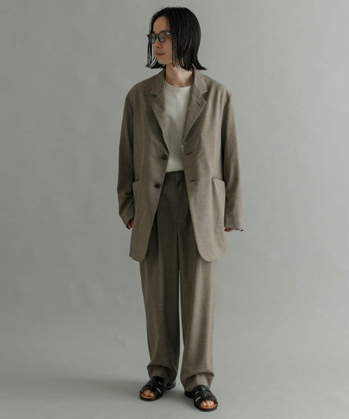 URU（ウル）の「URU　WOOL TROPICAL - 3B JACKET（その他アウター・メンズ・ネイビー/モカ・1/2）」の7枚目の写真