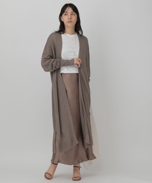 Chaos（カオス）の「Chaos(カオス)/リコリネンロングカーディガン（T  