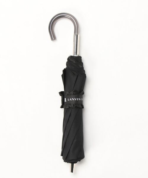 ★新品★ランバンコレクション　晴雨兼用　折りたたみ日傘　１級遮光　遮熱　黒　ロゴ Amazon | ムーンバット 【ランバン コレクション】 日傘