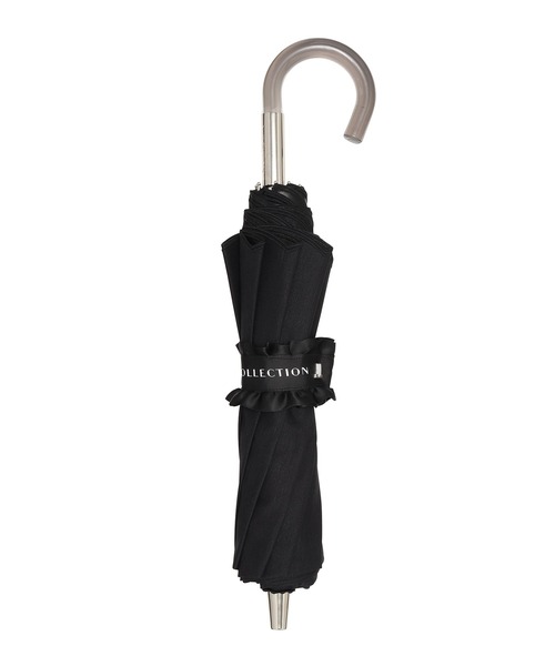 日傘　ジバンシイ　黒　二つ折り 1207 GIVENCHY ジバンシー 傘 折り畳み傘 ブラック 晴雨兼用 UV