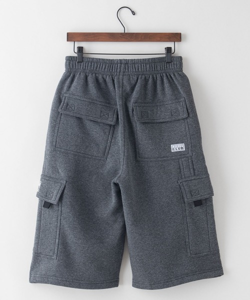 PRO CLUB （プロクラブ）の「【PRO CLUB/プロクラブ】 PCB167 FLEECE CARGO SHORTS　スウェットカーゴパンツ 無地 ショートパンツ スウェットパンツ メンズ ハーフパンツ（カーゴパンツ・メンズ・チャコールグレー/杢グレー/ネイビー/ブラック・MEDIUM/LARGE/X-LARGE）」の10枚目の写真