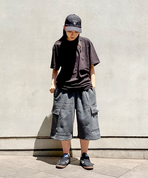 PRO CLUB （プロクラブ）の「【PRO CLUB/プロクラブ】 PCB167 FLEECE CARGO SHORTS　スウェットカーゴパンツ 無地 ショートパンツ スウェットパンツ メンズ ハーフパンツ（カーゴパンツ・メンズ・チャコールグレー/杢グレー/ネイビー/ブラック・MEDIUM/LARGE/X-LARGE）」の18枚目の写真