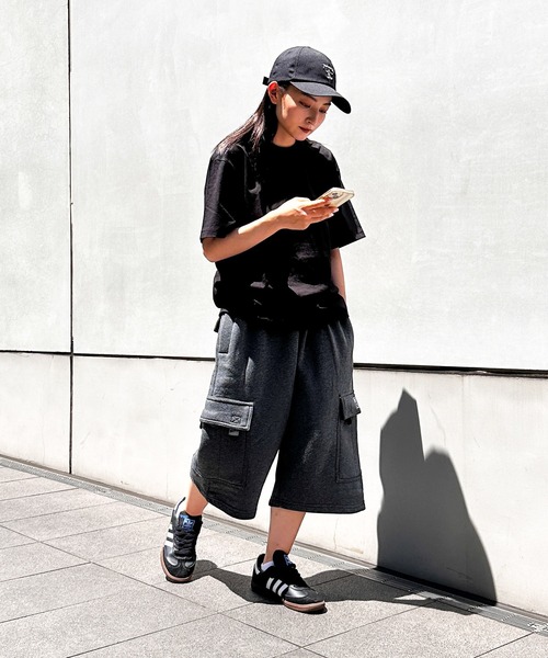 PRO CLUB （プロクラブ）の「【PRO CLUB/プロクラブ】 PCB167 FLEECE CARGO SHORTS　スウェットカーゴパンツ 無地 ショートパンツ スウェットパンツ メンズ ハーフパンツ（カーゴパンツ・メンズ・チャコールグレー/杢グレー/ネイビー/ブラック・MEDIUM/LARGE/X-LARGE）」の20枚目の写真