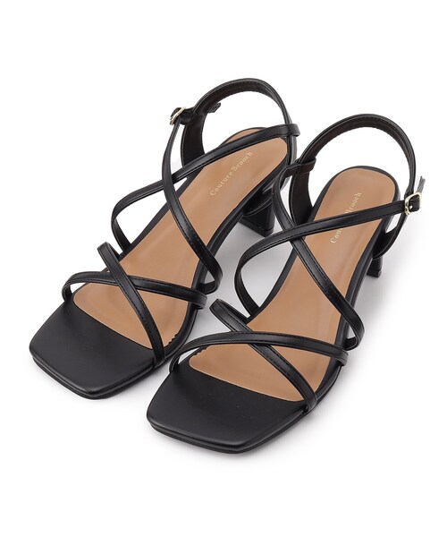 couture brooch（クチュールブローチ）の「◆カラーコードサンダル（サンダル・レディース・ブラック/オフホワイト/ライトパープル・30/35/45）」の11枚目の写真