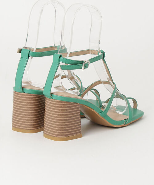 fredy emue(フレディエミュ)の「ヌードストラップヒールサンダル(サンダル・レディース・ブラック/グリーン・S/M/L)」の8枚目の写真