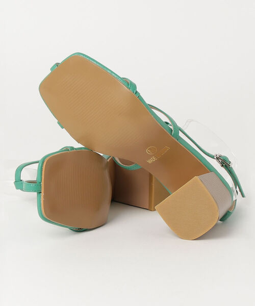 fredy emue(フレディエミュ)の「ヌードストラップヒールサンダル(サンダル・レディース・ブラック/グリーン・S/M/L)」の9枚目の写真