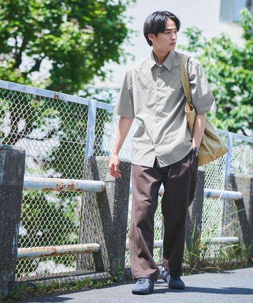 green label relaxing（グリーンレーベルリラクシング）の「トーマスメイソン ジャストルーズ レギュラーカラー 半袖 シャツ（シャツ/ブラウス・メンズ・ライトブルー/ライトグレー/その他1・S/M/L/XL/XXL）」の5枚目の写真