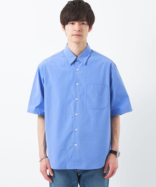 green label relaxing（グリーンレーベルリラクシング）の「トーマスメイソン ジャストルーズ レギュラーカラー 半袖 シャツ（シャツ/ブラウス・メンズ・ライトブルー/ライトグレー/その他1・S/M/L/XL/XXL）」の13枚目の写真