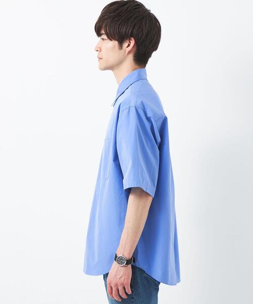 green label relaxing（グリーンレーベルリラクシング）の「トーマスメイソン ジャストルーズ レギュラーカラー 半袖 シャツ（シャツ/ブラウス・メンズ・ライトブルー/ライトグレー/その他1・S/M/L/XL/XXL）」の11枚目の写真