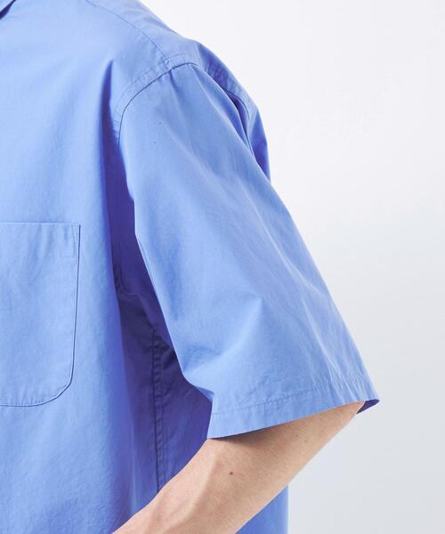 green label relaxing（グリーンレーベルリラクシング）の「トーマスメイソン ジャストルーズ レギュラーカラー 半袖 シャツ（シャツ/ブラウス・メンズ・ライトブルー/ライトグレー/その他1・S/M/L/XL/XXL）」の4枚目の写真