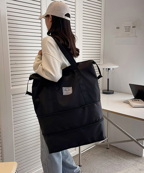 セール】トラベルバッグ 大容量 ボストン 折り畳み 2段階拡張