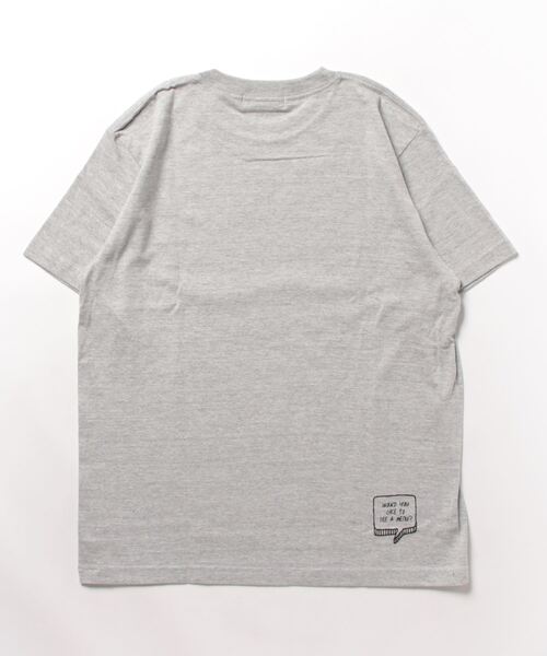 WORLD WIDE LOVE!(ワールドワイドラブ)の「デッドバガーセットTシャツ(Tシャツ/カットソー・レディース・グレイッシュブルー/トップグレー/オフホワイト・1)」の16枚目の写真