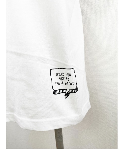 WORLD WIDE LOVE!(ワールドワイドラブ)の「デッドバガーセットTシャツ(Tシャツ/カットソー・レディース・グレイッシュブルー/トップグレー/オフホワイト・1)」の6枚目の写真