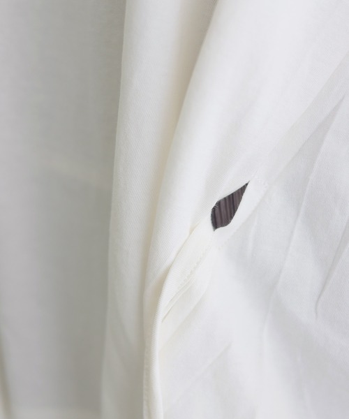 ElegChic(エレグシック)の「ショルダー タック フレンチスリーブカットソー(Tシャツ/カットソー・レディース・ネイビー/ホワイト/サーモンピンク/グレイッシュベージュ/ブラック・XL/4L/M)」の19枚目の写真