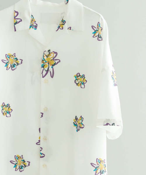 URBAN RESEARCH(アーバンリサーチ)の「URBAN RESEARCH iD フラワープリントオープンカラーシャツ(シャツ/ブラウス・メンズ・ブラック/ホワイト/グリーン・MEDIUM/LARGE)」の16枚目の写真