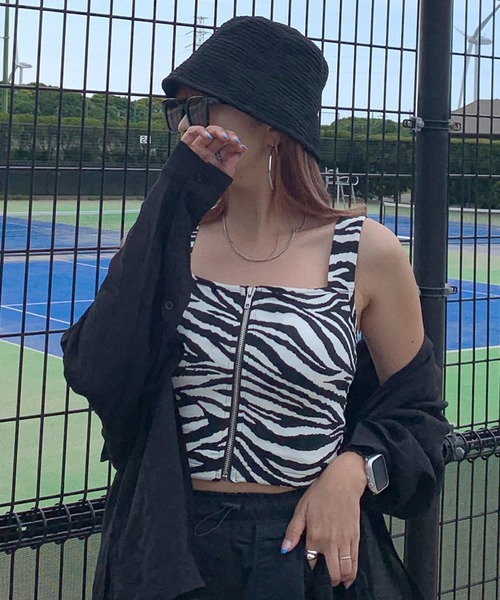 non-hedge(ノンヘッジ)の「ZIPキャミソール(キャミソール・レディース・ゼブラ・F)」の5枚目の写真