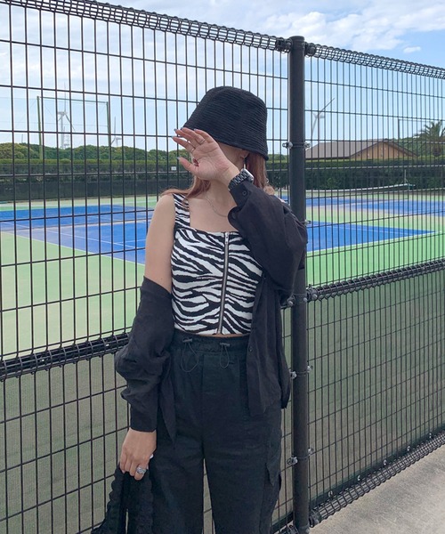 non-hedge(ノンヘッジ)の「ZIPキャミソール(キャミソール・レディース・ゼブラ・F)」の9枚目の写真