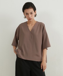 FUNALIVE（ファンアライブ）の「On One's Own スラブ風速乾性センターシーム５分袖トップ（Tシャツ/カットソー）」