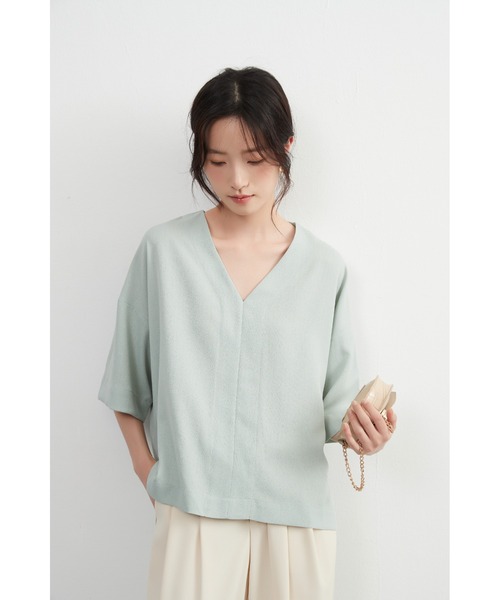 未使用新宿伊勢丹購入STONE オリーブグリーン長袖カットソー セール