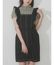 merry jenny | 2wayデニムフリルミニワンピース(ワンピース)