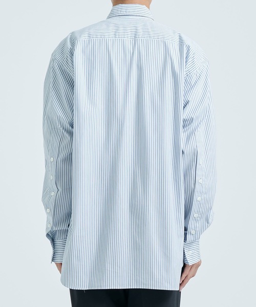 LITTLEBIG（リトルビッグ）の「【LITTLEBIG/リトルビック】Stripe Open SH（シャツ/ブラウス・メンズ・ホワイト/ブルー・44/46）」の6枚目の写真