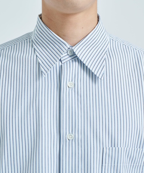 LITTLEBIG（リトルビッグ）の「【LITTLEBIG/リトルビック】Stripe Open SH（シャツ/ブラウス・メンズ・ホワイト/ブルー・44/46）」の7枚目の写真