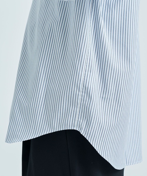 LITTLEBIG（リトルビッグ）の「【LITTLEBIG/リトルビック】Stripe Open SH（シャツ/ブラウス・メンズ・ホワイト/ブルー・44/46）」の11枚目の写真