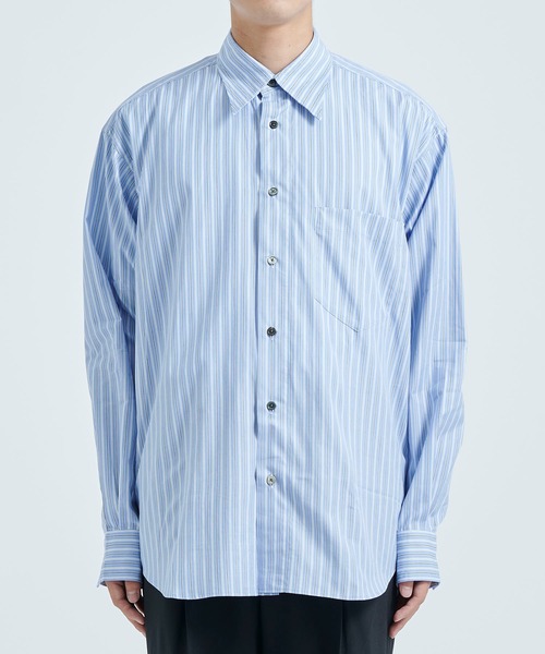 LITTLEBIG（リトルビッグ）の「【LITTLEBIG/リトルビック】Stripe Open SH（シャツ/ブラウス・メンズ・ホワイト/ブルー・44/46）」の14枚目の写真