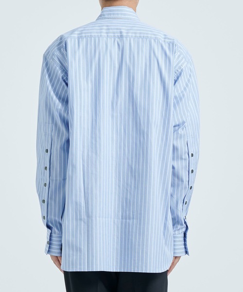 LITTLEBIG（リトルビッグ）の「【LITTLEBIG/リトルビック】Stripe Open SH（シャツ/ブラウス・メンズ・ホワイト/ブルー・44/46）」の16枚目の写真