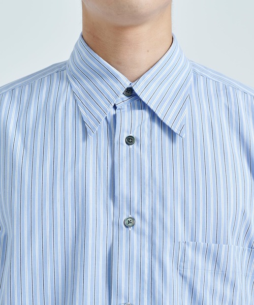 LITTLEBIG（リトルビッグ）の「【LITTLEBIG/リトルビック】Stripe Open SH（シャツ/ブラウス・メンズ・ホワイト/ブルー・44/46）」の17枚目の写真