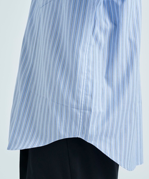 LITTLEBIG（リトルビッグ）の「【LITTLEBIG/リトルビック】Stripe Open SH（シャツ/ブラウス・メンズ・ホワイト/ブルー・44/46）」の21枚目の写真