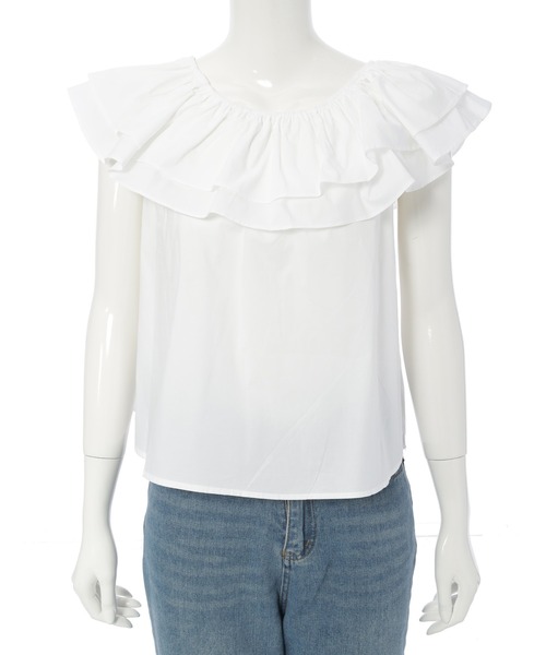 Edit Sheen(エディットシーン)の「2wayフリルカラーブラウス(シャツ/ブラウス・レディース・ホワイト/アイボリー・M)」の15枚目の写真