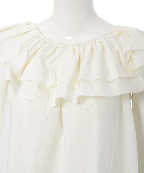 Edit Sheen(エディットシーン)の「2wayフリルカラーブラウス(シャツ/ブラウス・レディース・ホワイト/アイボリー・M)」の22枚目の写真