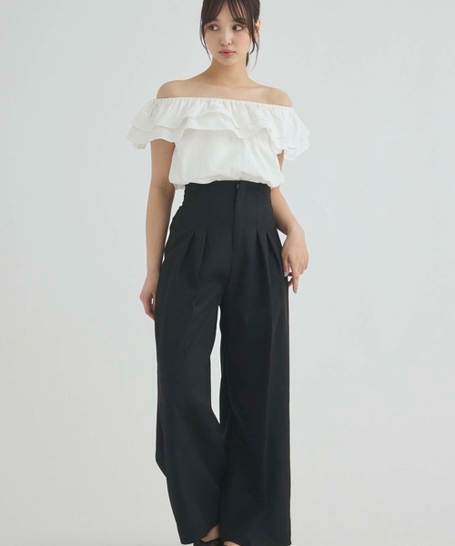 Edit Sheen(エディットシーン)の「2wayフリルカラーブラウス(シャツ/ブラウス・レディース・ホワイト/アイボリー・M)」の9枚目の写真