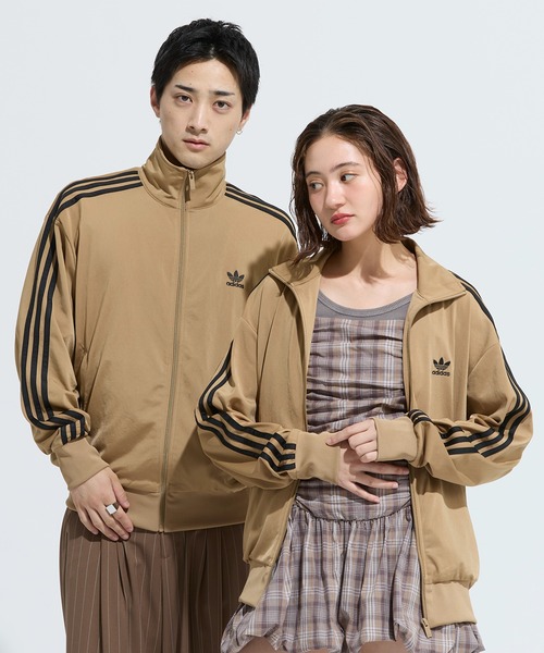 アディダス オリジナルス ジャージ ジャケット ベージュ 海外М 日本XL adidas Originals アディダス オリジナルス ジャージ ジャケット