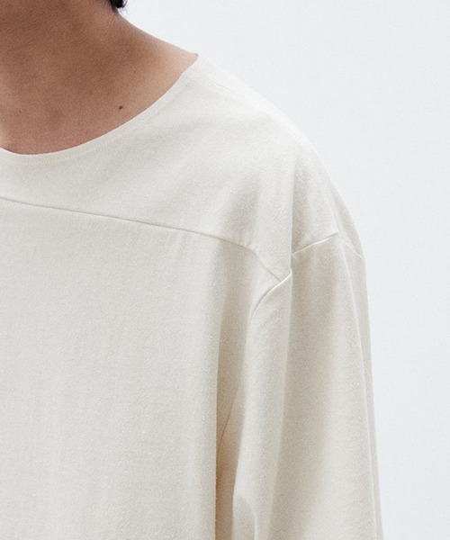 LIDNM（リドム）の「SILK BLEND TEE（Tシャツ/カットソー・メンズ・ホワイト系その他/ブラック系その他・SMALL/MEDIUM/LARGE）」の17枚目の写真
