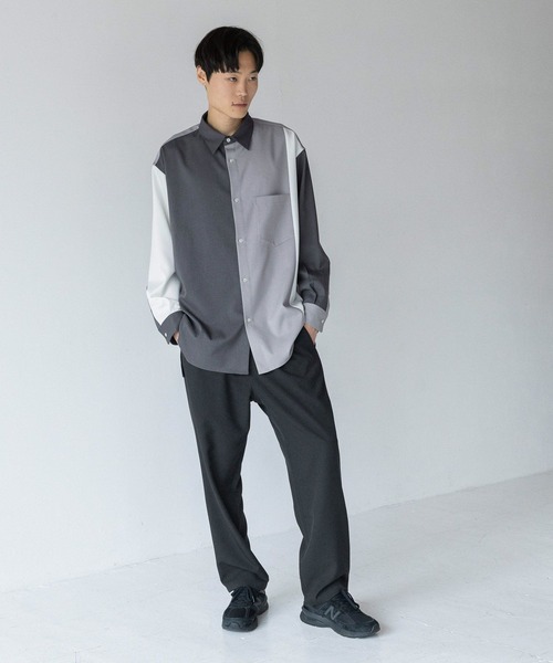 LOWRYS FARM(ローリーズファーム)の「パネルキリカエシャツ 967974(シャツ/ブラウス・メンズ・グレー/ネイビー・MEDIUM/LARGE)」の17枚目の写真