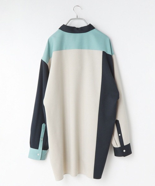 LOWRYS FARM(ローリーズファーム)の「パネルキリカエシャツ 967974(シャツ/ブラウス・メンズ・グレー/ネイビー・MEDIUM/LARGE)」の13枚目の写真