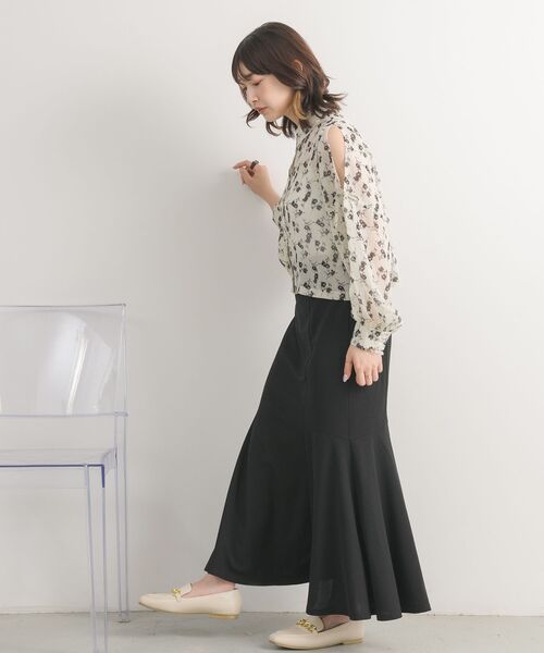 RETRO GIRL(レトロガール)の「ジョーゼットマーメイドSK(スカート・レディース・ピンク/ブルー/ナチュラル/ブラック・MEDIUM/LARGE)」の22枚目の写真