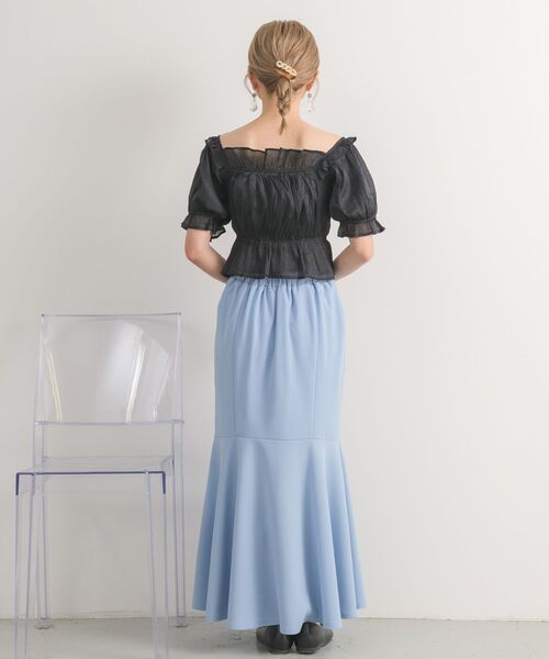 RETRO GIRL(レトロガール)の「ジョーゼットマーメイドSK(スカート・レディース・ピンク/ブルー/ナチュラル/ブラック・MEDIUM/LARGE)」の11枚目の写真