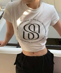 バックカットアウトフィットプリントT