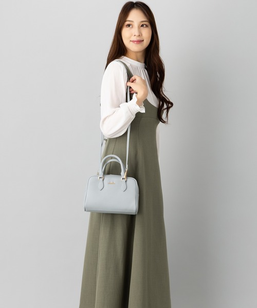 dazzlin（ダズリン）の「dazzlin/ダズリン　シュリンク２wayスクエアボストン（ボストンバッグ・レディース・ベージュ系その他/ブルーグレー/ローズ/ブラック/アイボリー・FREE）」の22枚目の写真