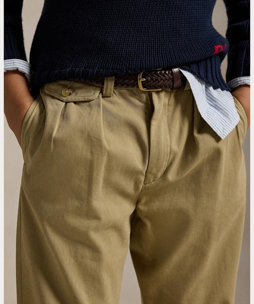Whitman リラックスド フィット プリーテッド チノ パンツ（チノパンツ