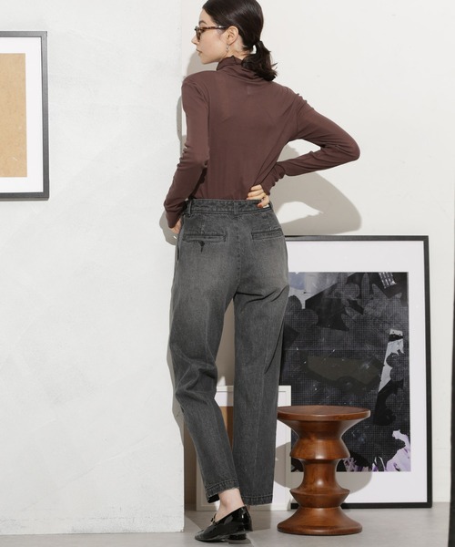 PICCADILLY（ピカデリー）の「PICCADILLY/別注 RENEE ランチパンツ(セットアップ可)（デニムパンツ・レディース・ブラック/ブルー・26/25）」の13枚目の写真