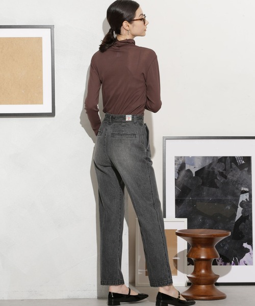 PICCADILLY（ピカデリー）の「PICCADILLY/別注 RENEE ランチパンツ(セットアップ可)（デニムパンツ・レディース・ブラック/ブルー・26/25）」の14枚目の写真